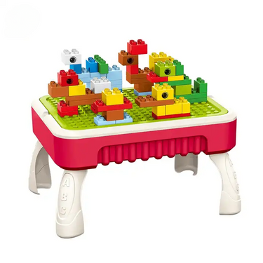 BuildMaster | Aventura Creativa - Mesa de Actividades para Niños con Bloques de Construcción y Pizarra de Dibujo